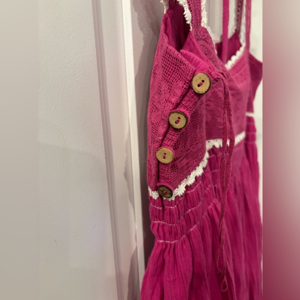 FREE PEOPLE HEARTLAND MINI DRESS IN ISLAND FLOWER Size L NWT - Picture 5 of 15